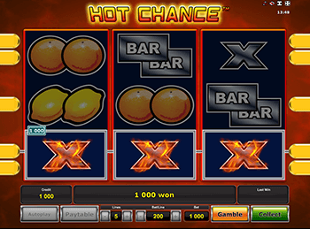 Автоматы с бонусами Hot Chance