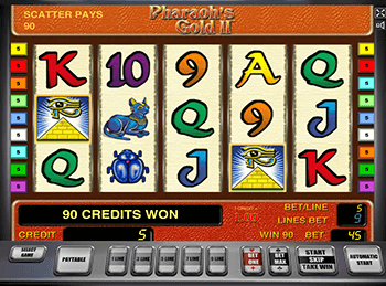 Игровые автоматы на деньги Pharaohs Gold 2