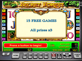 Автоматы с бонусом Secret Forest